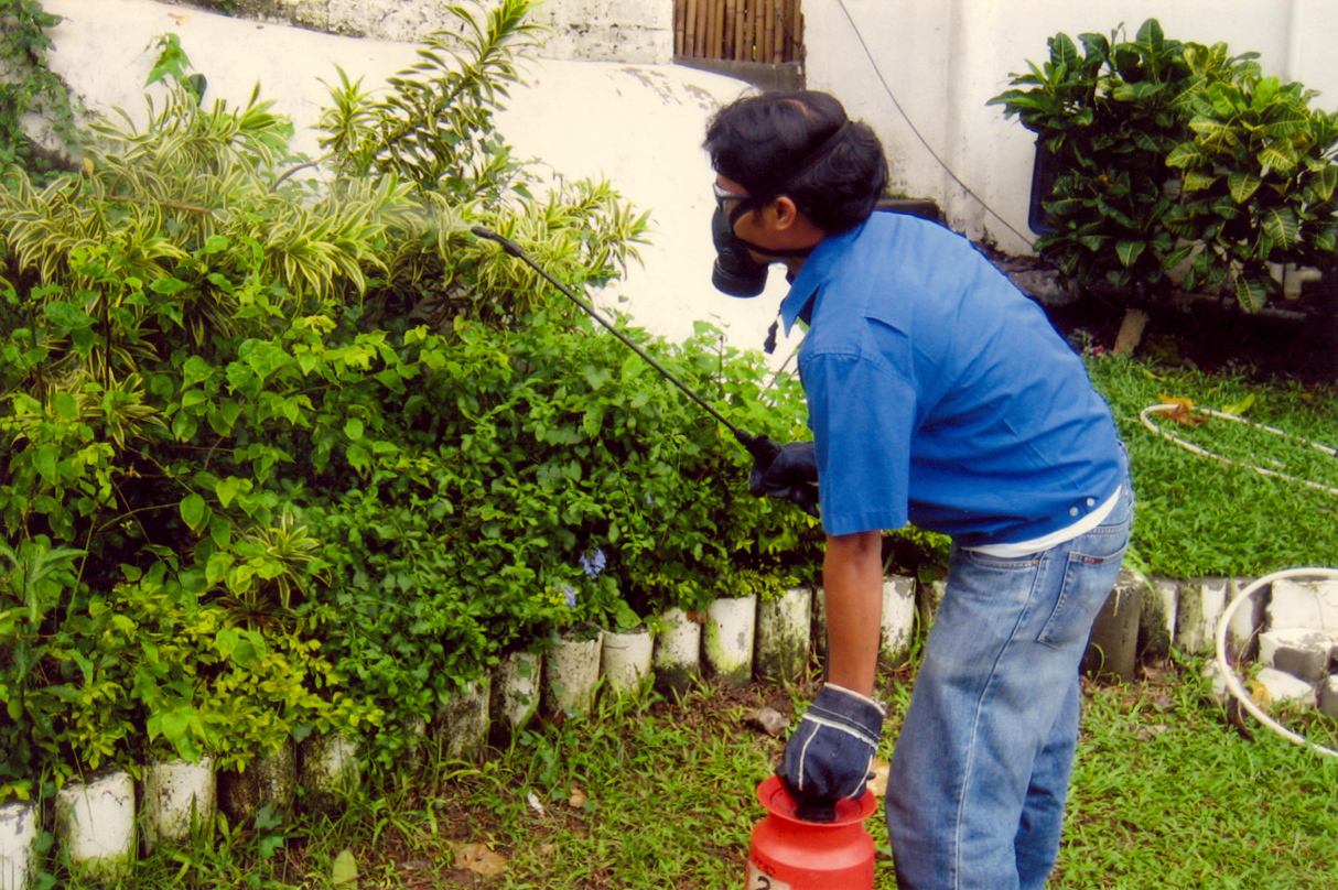 spraying